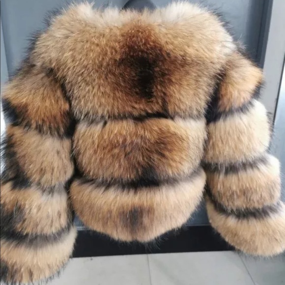 Winter Women Real Fur ,Natural Raccoon fur - Picture 3 of 6